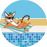 tiky rond site piscine