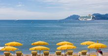 region cannes et les plages de la croisette